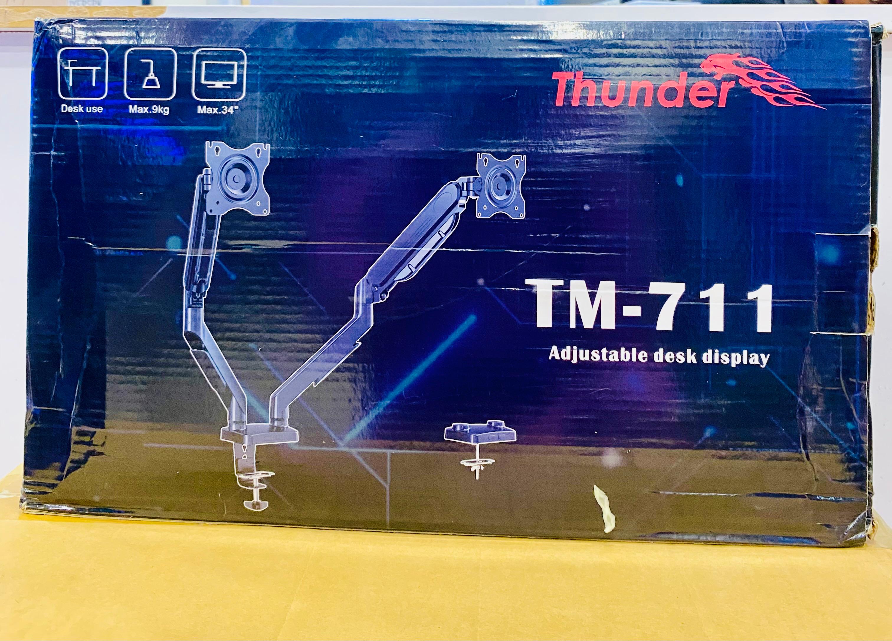 Thunder LED Stand TM-711 Dual hydraulic Monitor Arm Thunder LED Stand TM-711 Dual hydraulic Monitor Arm